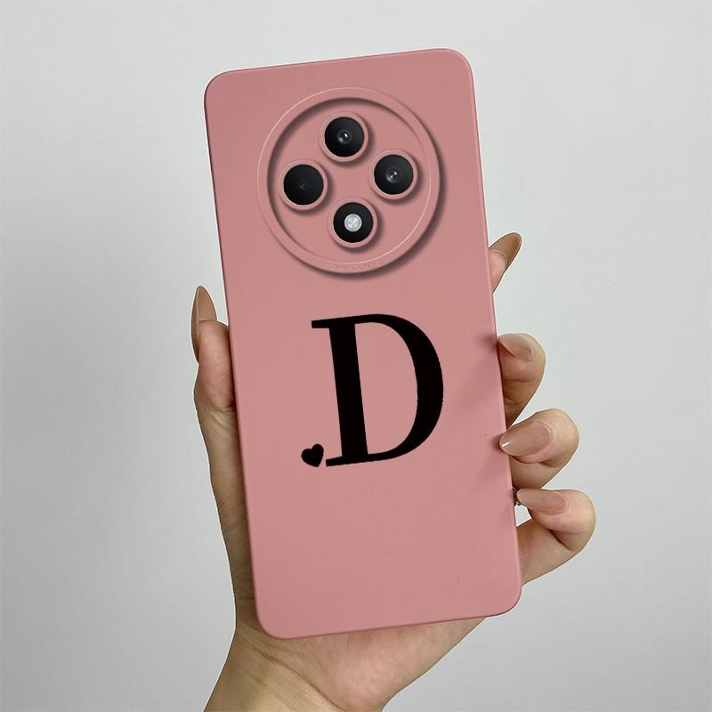 Per Oppo Reno12 F FS 5G 4G Custodia Cover Morbido Silicone TPU Lettere Carine Custodie Protettive Complete Per Reno 12F 12FS Bumper Fundas