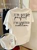Im Not Perfect Im Limited Edition Quote Print On Premium Soft Pure Cotton Unisexs T Shirt Perfect For Summer Selfexpression