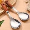 2 Piece Anti-Stick Stainless Steel Rice Spoon Upright Cooking Spoon Rice Shovel  Restaurant