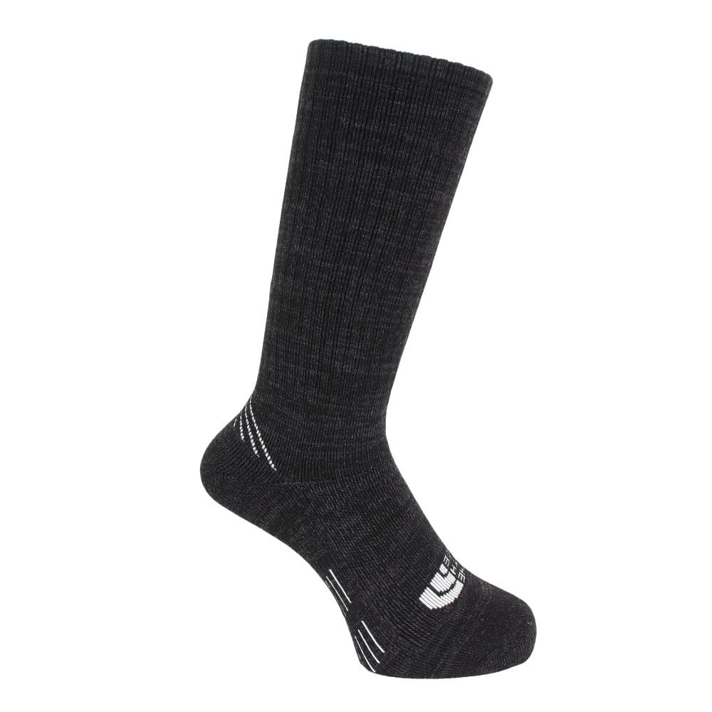North Trekking Midweight Crew Unisex Wool Arch Support Pile Antibacterial M [The Face] Black/Black