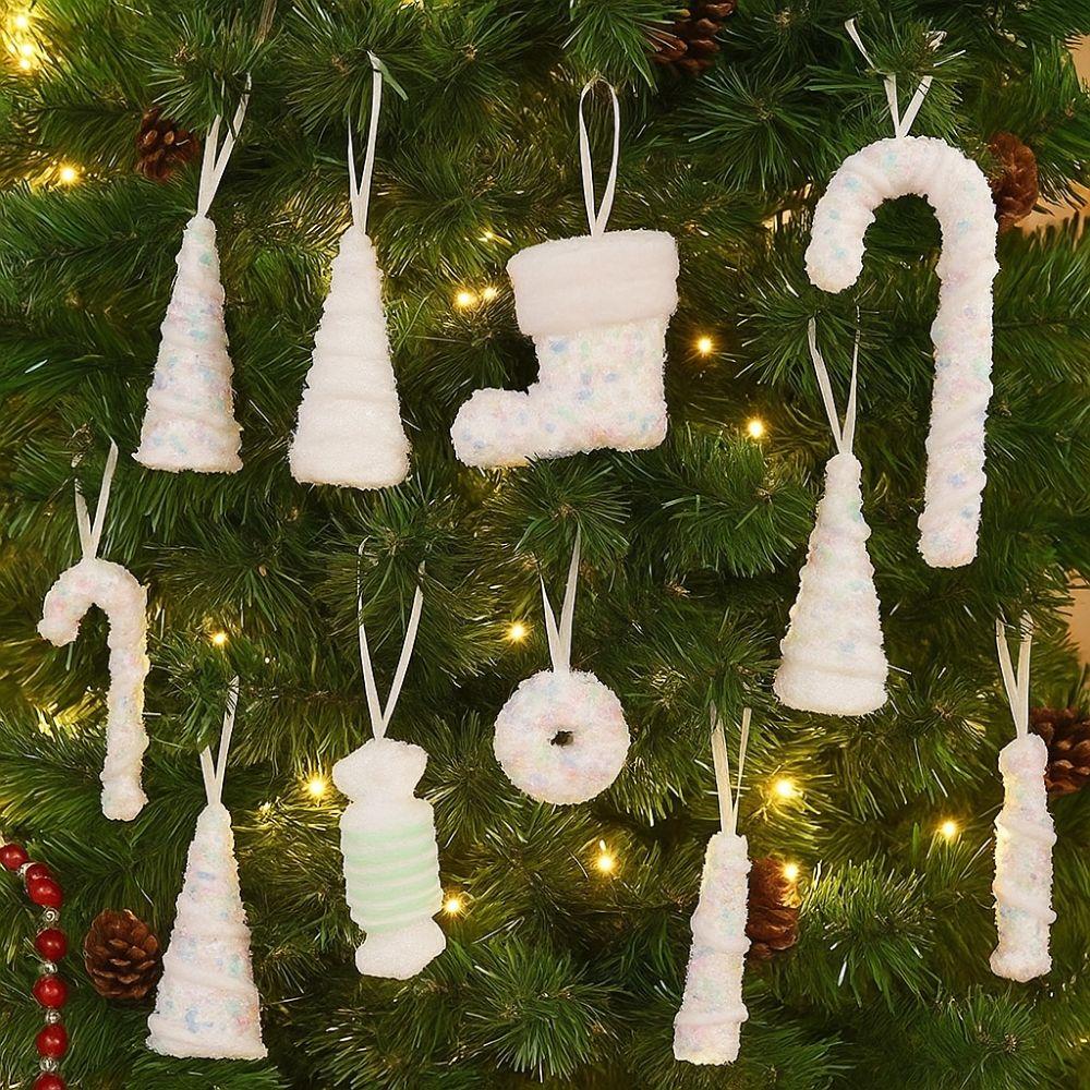 Foam Xmas Tree Decor DIY Candy Cane Ornament Creative Ice Cream Pendant  New Year