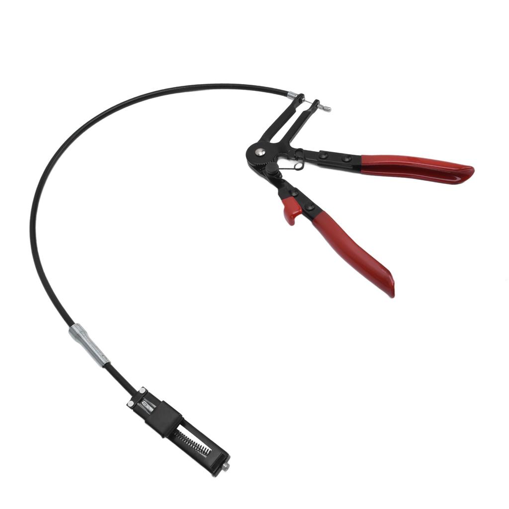 Flexible Hose Clamp Pliers 65 Manganese Steel Long Reaches Spring Loaded Hoses Pliers for Fuel Oil