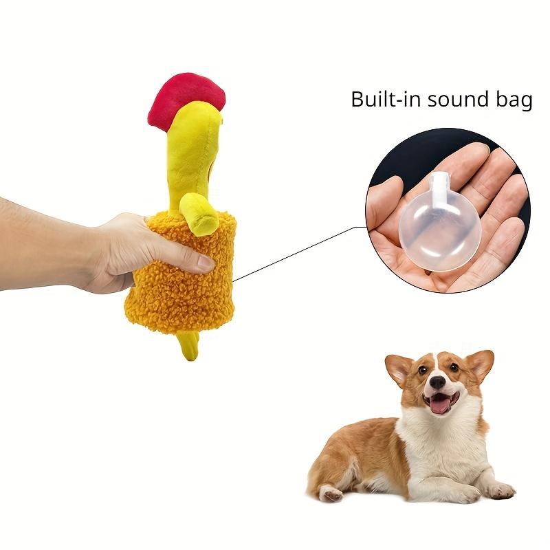 Interactive Chicken Design Squeaky Dog Toy - Hide and Seek Food Feature, Suitable for All Breeds, Durable Bite Resistant Cartoon Pattern