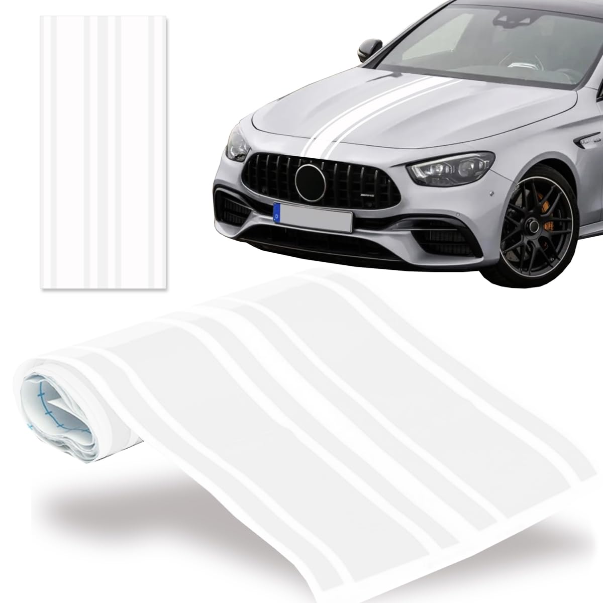 

Cospys Hood Car Sticker Stripe Car Sticker Body Seal Car Sticker Decal 8x180cm (White, 8x180cm) 8x180cm белый