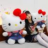 Hellokitty Plush Toy With Denim Dress For Kids And Collectors