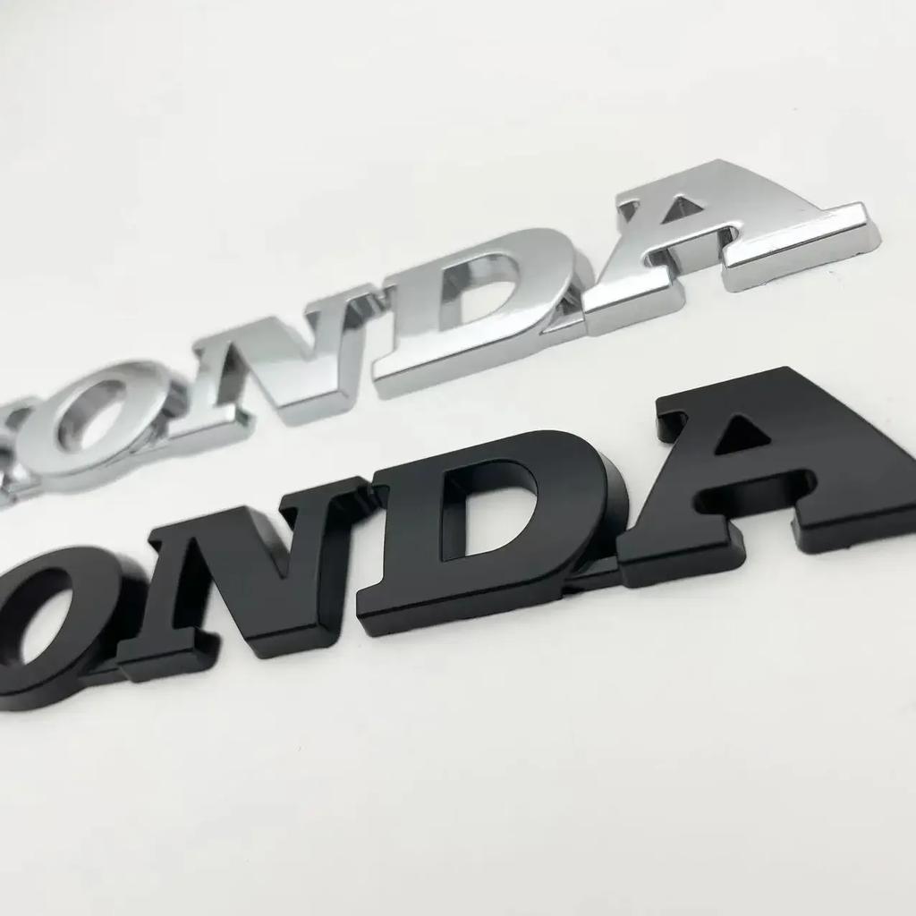 AAALJ1 For Honda Fit Civic Freed Fiber Accord CRV CR V Jazz Hybrid AA Odyssey Sticker Accessories 3D Metal Hybrid Logo Car Emblem Badge