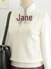 Unisex College Style V-Neck Long Sleeve Knit Sweater Vest for Spring and Autumn