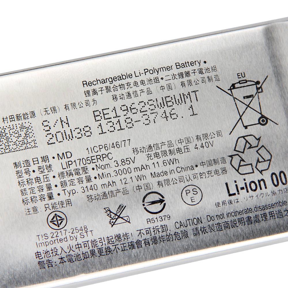 Rechargeable Lithium Battery For SONY Xperia 5 LIP1705ERPC Phone Battery 3140mAh