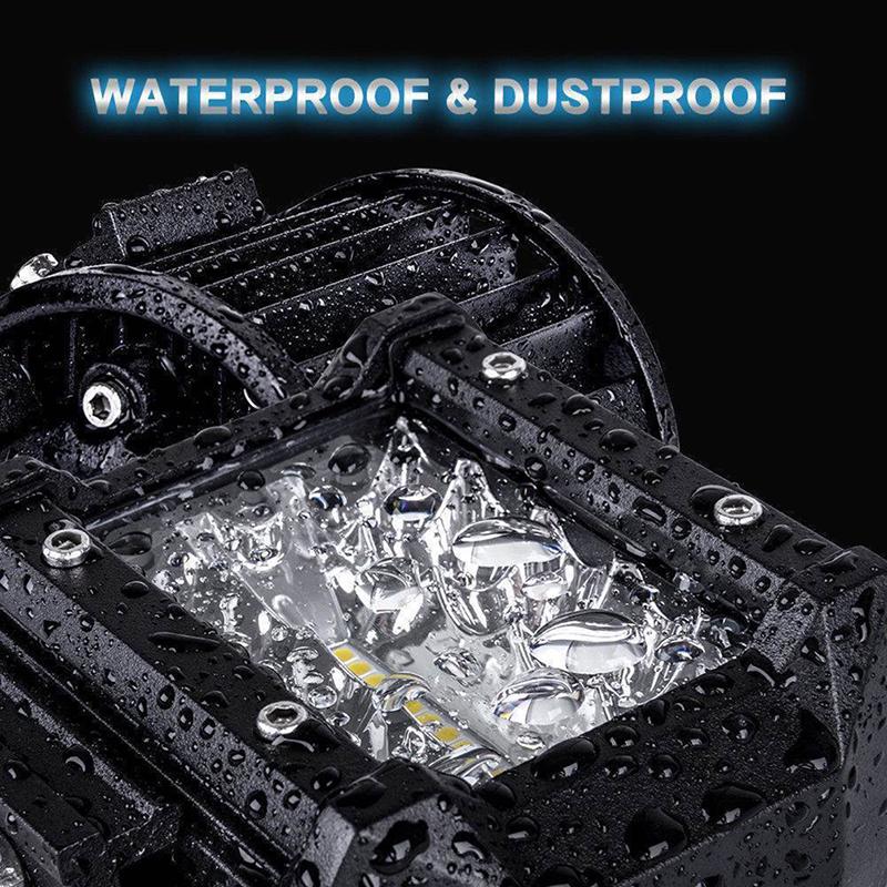 4" Inch 60W 20Led Work Light Flood Spot Combo Off-Road Driving Fog Lamp Boat Suv