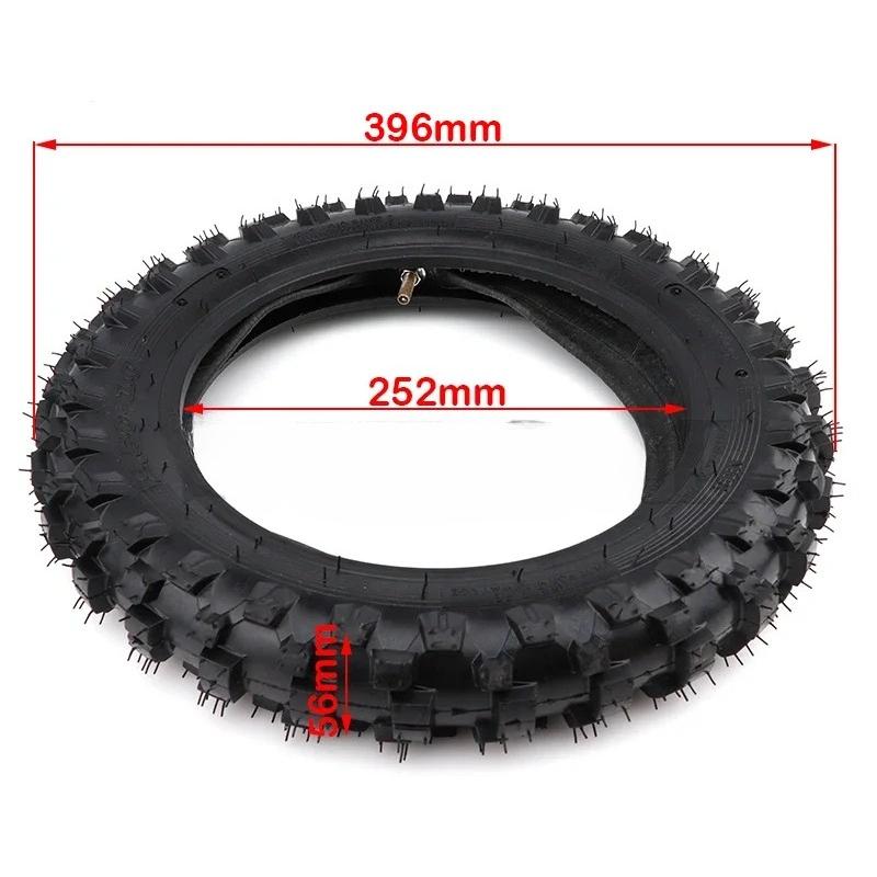 10inch Motorcycle Tire 2.50-10 Front Rear Wheel Tire Outer Tyre with Inner Tube for Motocross Dirt Pit Bike