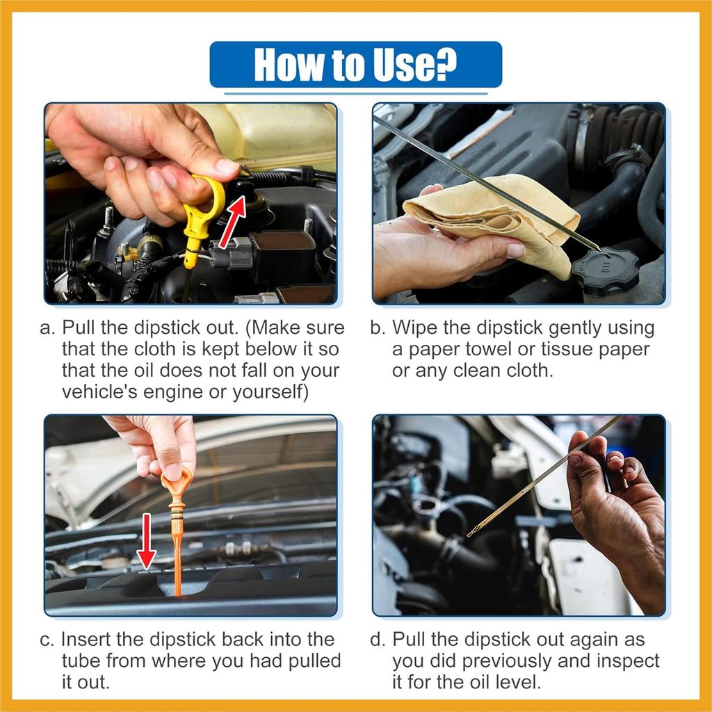 Engine Oil Level Indicator Dipstick for Ram 1500 2011-2019 for Ram 2500 2011-2017 for Ram 3500 2011-2017 for Dodge for Ram 3500 2009 No.53021321AK
