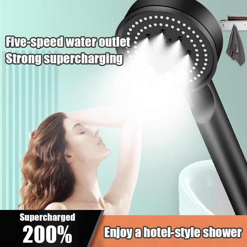 Shower Head Water 5mode Shower Water Saving Spray Nozzle Adjustable High Pressure Head Of A Shower Hygienic Bathroom Accessories