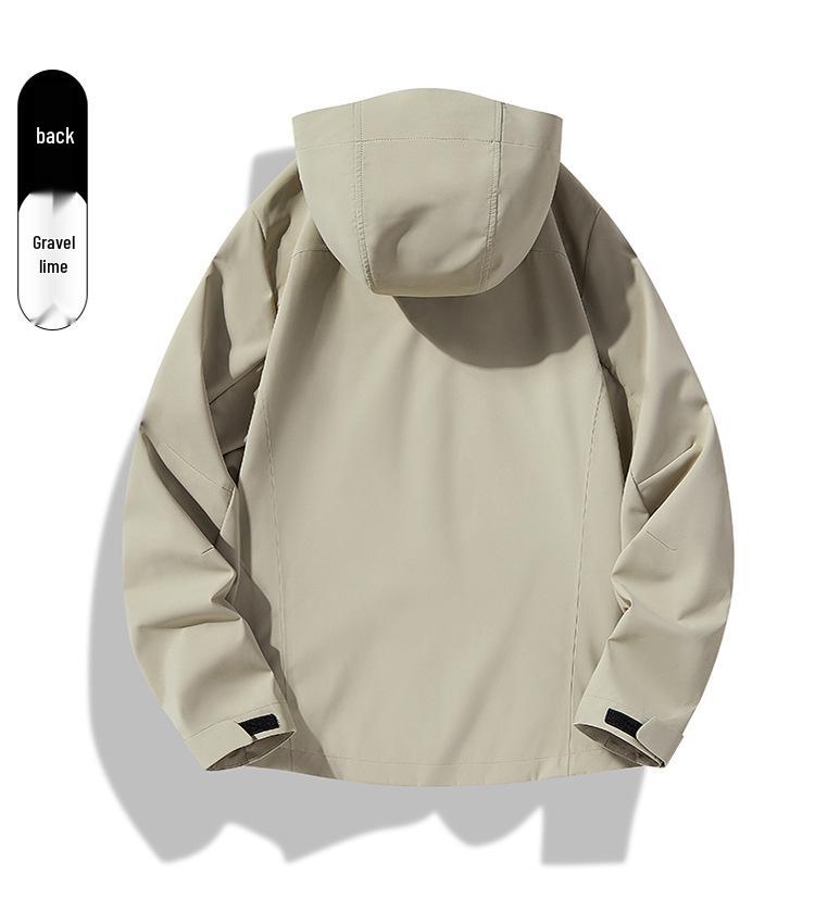 High-Quality Hooded Couple's Windproof, Waterproof Sports Windbreaker for Spring & Autumn