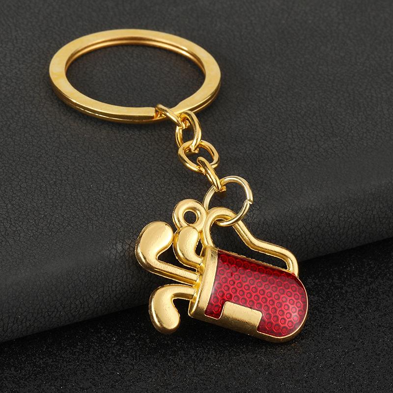 Classic Golf Sports Keychain Metal Shaft Keyring Unisex Backpack Pendant Car Key Holder Diy Accessories Club Gifts
