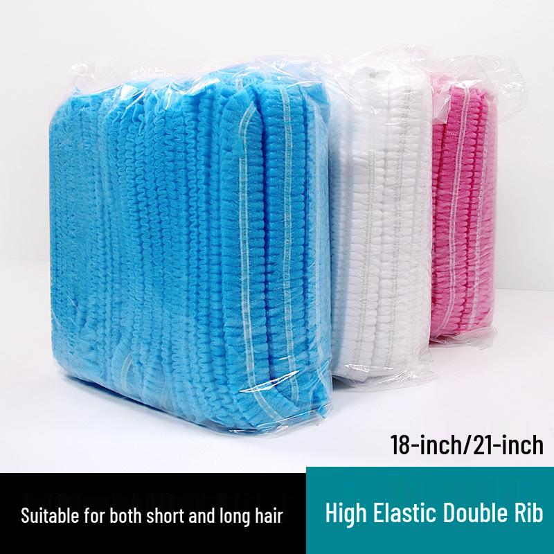 Disposable Breathable Non-Woven Hair Cap - Dustproof & Oil-Proof for Beauty Salons & Hotels