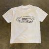 American New Summer Street Trend Sport Fashion Lip Print Personality Short-sleeved Tee Women's Graphic Tee Vintage Y2K Style Top