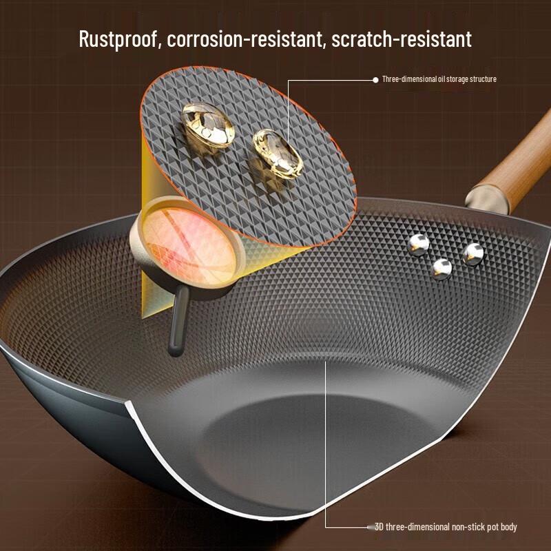 ASD New 4th Gen Rust-Proof Fine Iron Wok