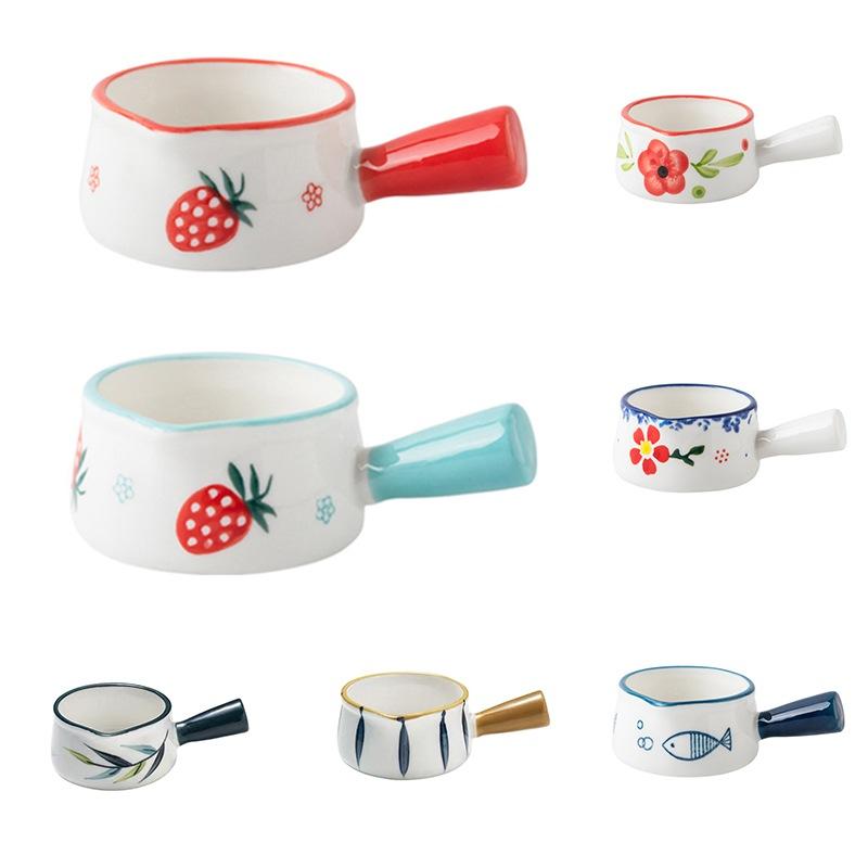Cute Ceramic Small Disamba Coffee Add Milk Seasoning Disc Seasoning Sauce Vinegar Tableware Seasoning Disc Small Milk Milk Pot Green