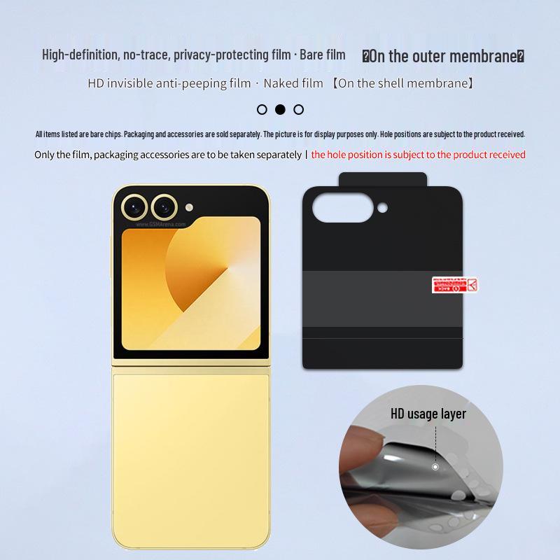 Samsung Z Flip 7/6 Full Screen Anti-Spy Matte Soft Film HD Hydrogel