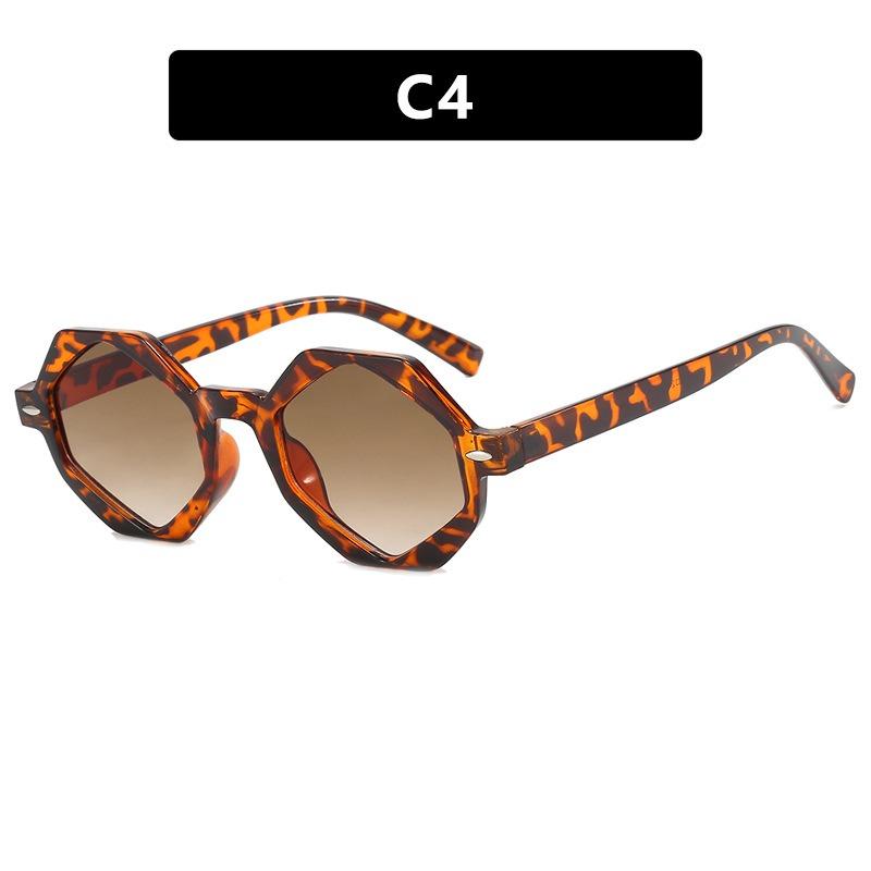 Polygon Retro Cat Eye Sunglasses Women Men High End Trend Sun Glasses Seaside Party Driving Glasses