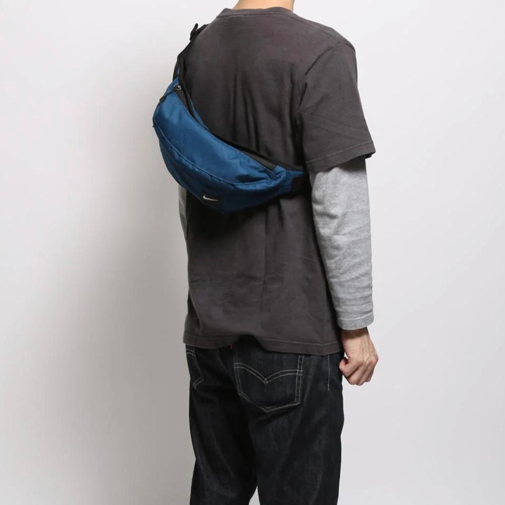 Nike Zipper Closure Polyester Waist Bag Unisex Bags Blue BA4272-415