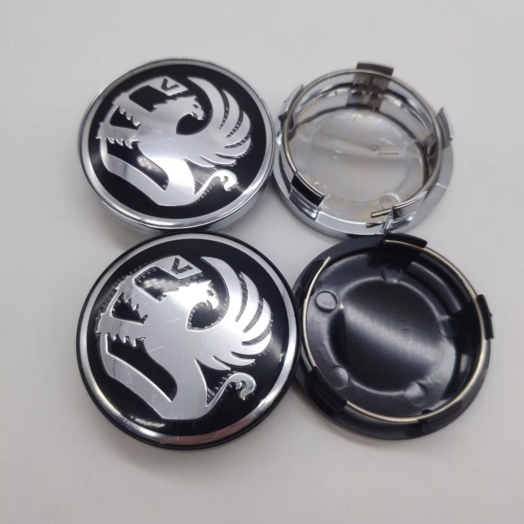 4Pcs/set 58mm With Vauxhall VXR Sticker Car Wheel Center Cap Rim Hub Caps Dustproof Cover Modification Replacement Accessories