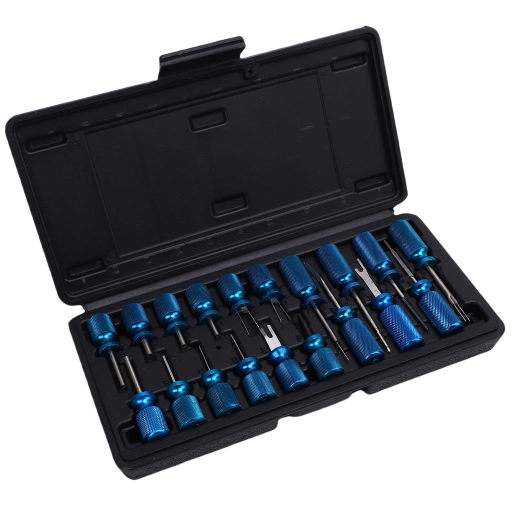 19 Pcs Electrical Terminal Removal Kit Aluminum Stainless Steel Universal Fit Wire Harness Pin