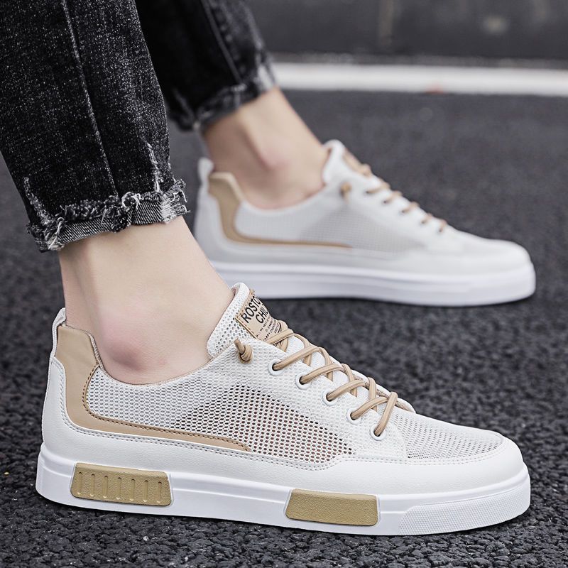 Breathable Mesh Sneakers Summner Men Comfort Flat Shoes Males Lightweight Loafers Non-slip Mens Tennis Shoes
