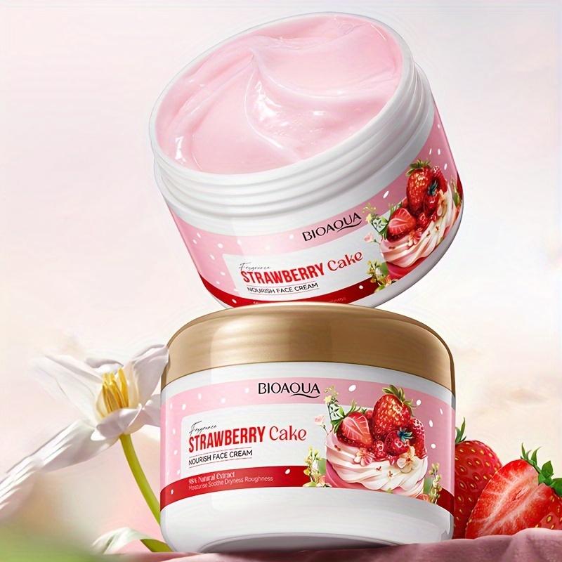Strawberry Cake Nourishing Face Cream Deep Moisturizing Hydrating Tender Skin Remove Pigmentation Dullness Skin Care 100g