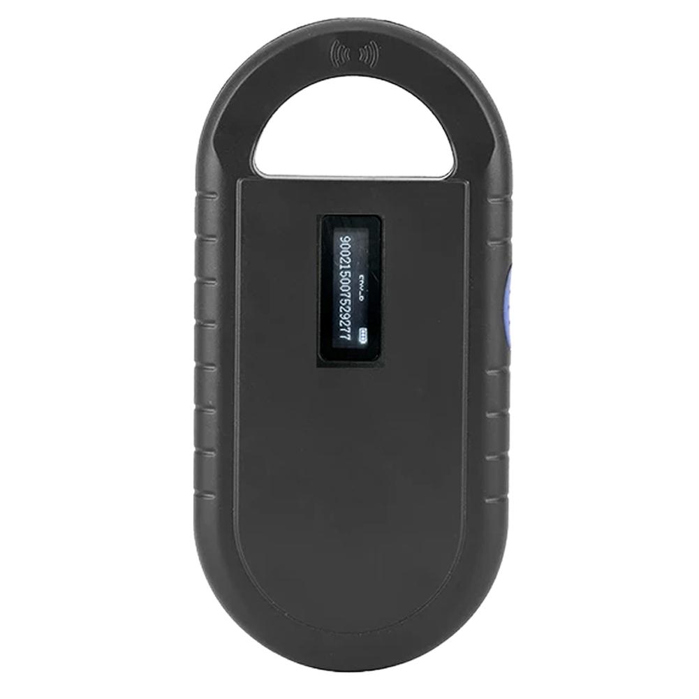 

Считыватель ID питомца 134,2 кГц 125 кГц RFID-считыватель для животных Чип Транспондер EMID FDX-B Сканер для питомцев Ручной сканер микрочипов ISO11784/5 чёрный