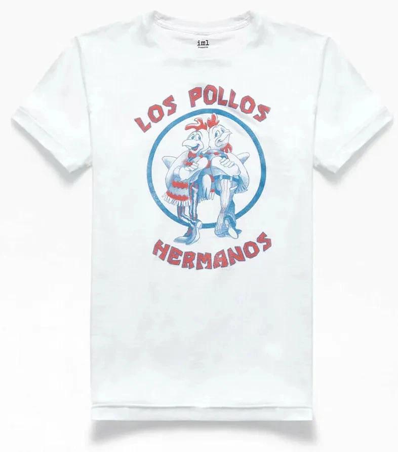 

Breaking Bad LOS POLLOS HERMANOS 100% Cotton T-shirt Mens Tees Top NEW Licensed & Official NEW VERSION! S