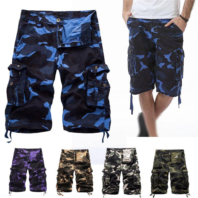 Durable And Comfortable Men's Tactical Military Army Camouflage Cargo Shorts With Multiple Pockets