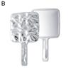 Ins Liquid Shape Square Mirror Mini Hand-Held Desktop Cosmetic Makeup Mirror Travel Portable Beauty Mirror For Handbag M5P3