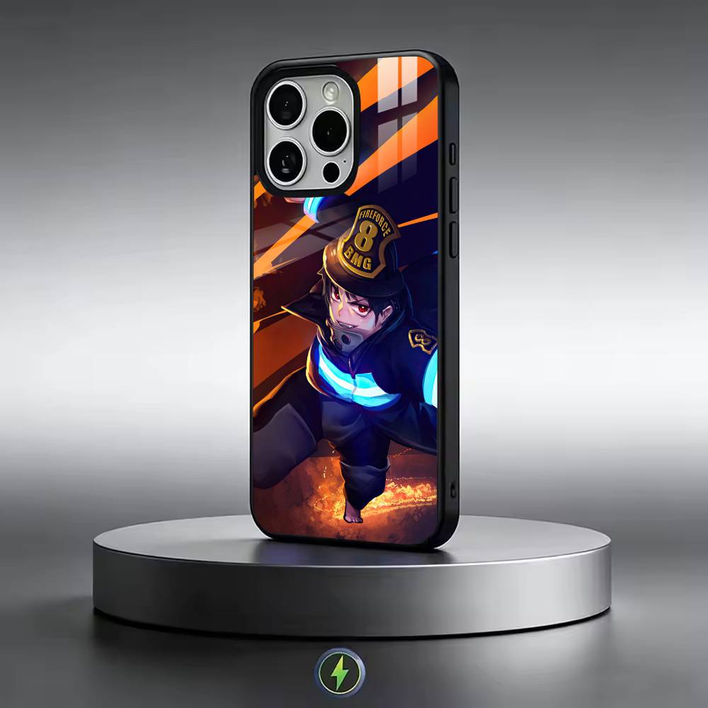 S-Shinra Kusakabe F-Fire F-Force Phone Case For iPhone17,16,15,14,13,12,11 Plus,Pro Magnetic with Magsafe Wireless Charging iPhone14Plus