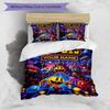 3pcs Custom Name Pac-Man Adventure Printed Bedding Set Duvet Cover Closure Includes 1 Duvet Cover & 2 Pillowcases, Soft and Comfortable for All Season