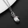 Fashion Gold Silver Balck Mens Boys Gift Choker Boxing Glove Pendant Necklace Chain