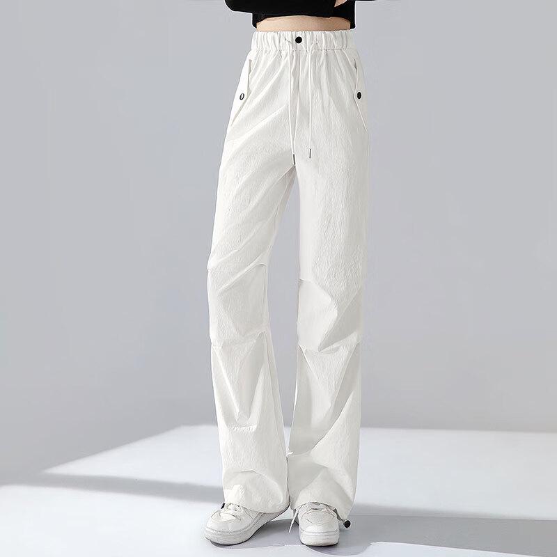 Women's Loose Fit High-Waist Cargo Casual Pants