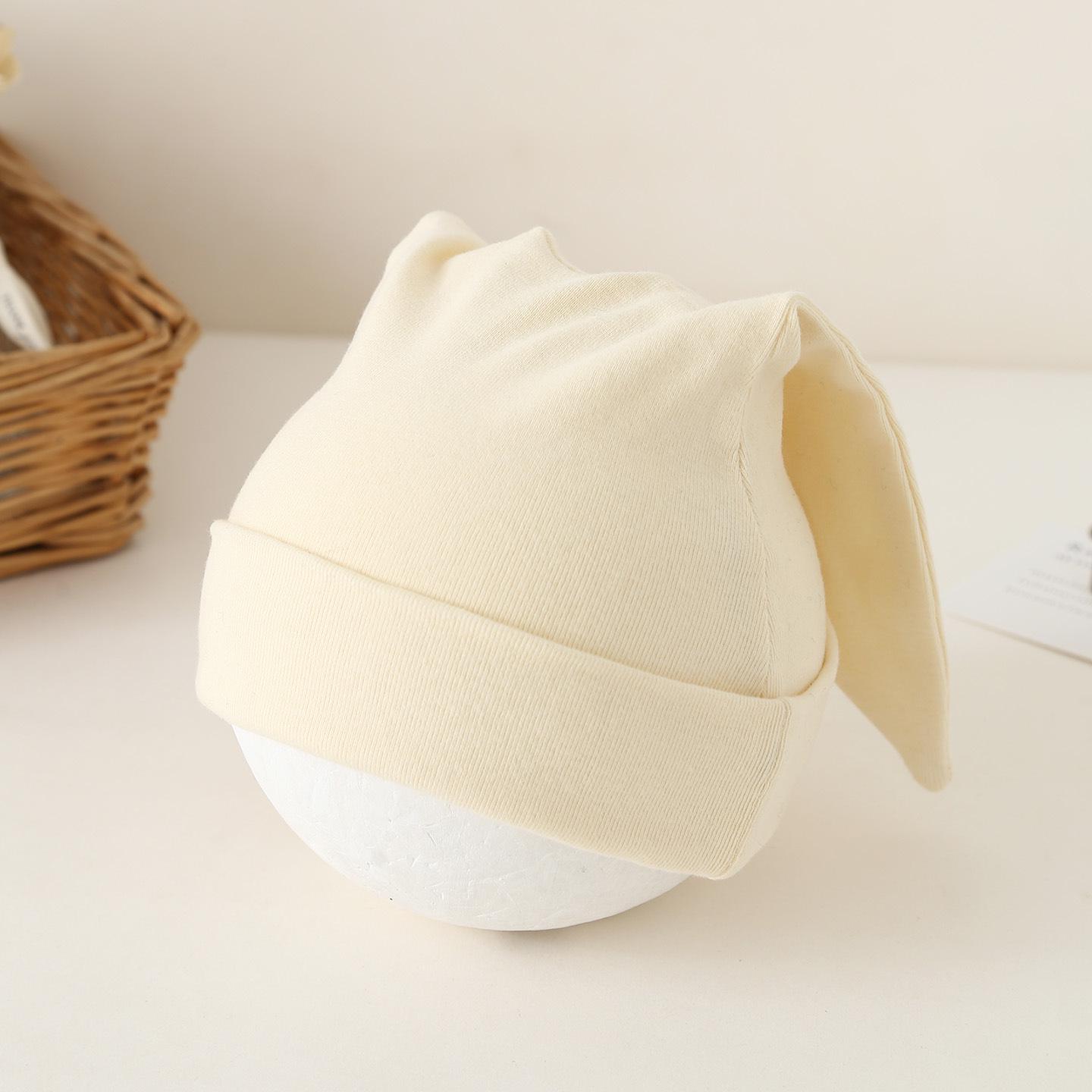 

Осінній дитячий в язаний чепчик кольору цукерок - Мила одношарова тепла шапочка для новонароджених M (Fits head circumference 36-44 cm)