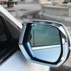 For Honda CRV CR-V 2017 2018  Chrome Car Rearview Side Mirror Eyebrow Cover Trim Sun Visor Rain Shield Frame Accessories