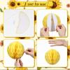 Sunflower Birthday Party Decorations Green Yellow Sunflower Banner with Honeycomb Balls Hanging Swilrs and Circle Dot Garland for Boy Girl Sunflower