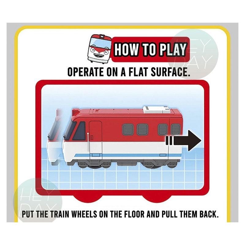 Titipo and Train Friends 5 pieces Set Pull Back Car Toy