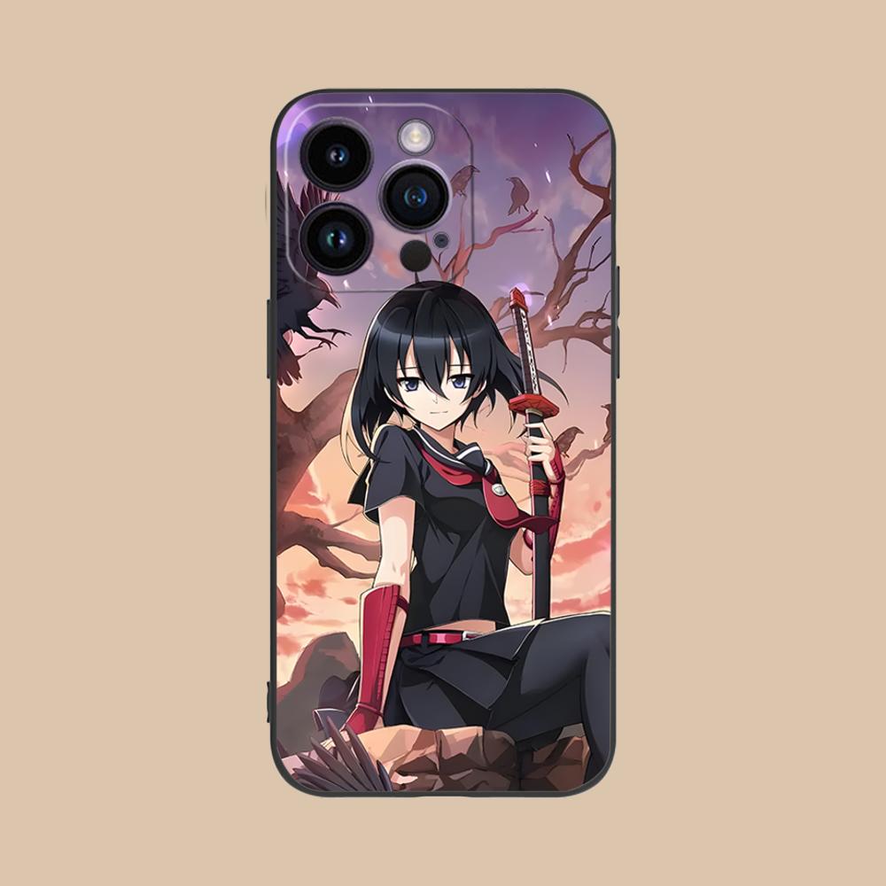 

Akame Kurome Matte TPU Mobile Phone Case for iPhone 17 16 15 14 13 12 11 X XR XS 8 7 Air Pro Max Plus Mini Colorful Cover iPhone 7 Plus
