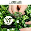 Artificial Topiaries Boxwood Trees, 4ft Tall (2 Pieces) Faux Topiary Plant Outdoor, All-year Green Feaux Plant w/ Replaceable Leaves for Decorative