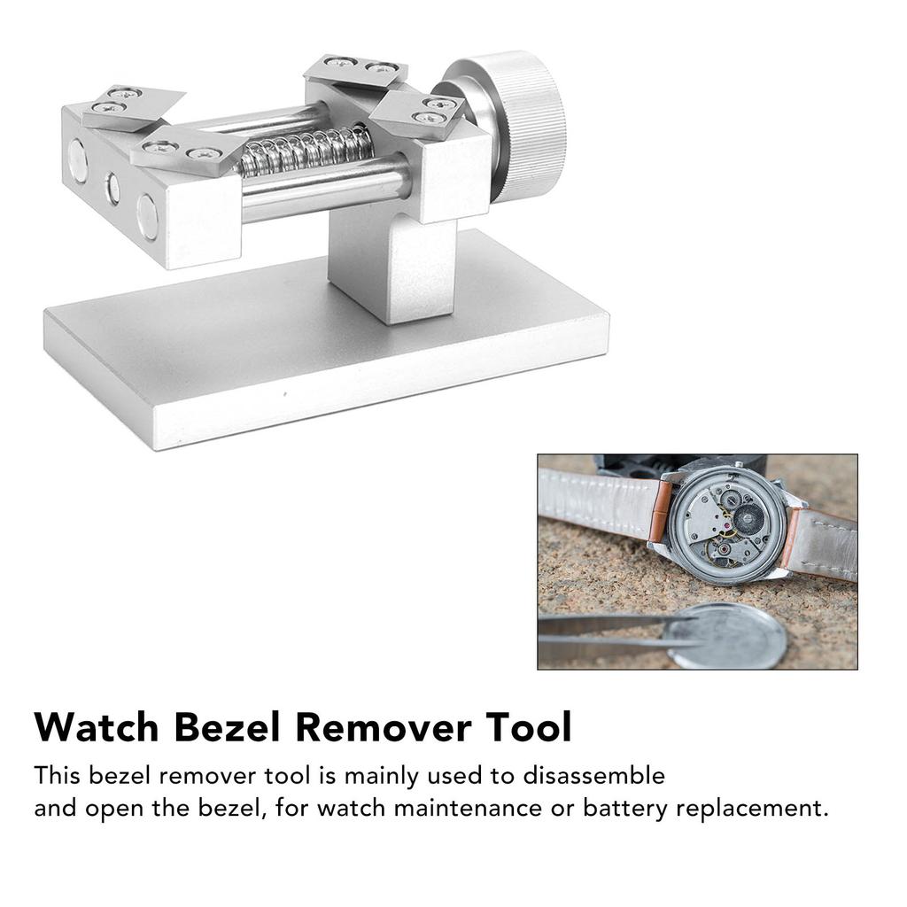 Watch Bezel Remover Tool 4 Hardened Blades Strong Compression Spring Stainless Steel Bezel Opener Watch Repair Tool