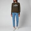 Polo Ralph Lauren Zebra Embroidered Crew Neck Pullover Sweater Women sweater Green 211839015-001