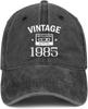Th Birthday Gifts Women Unisex  Hats Vintage  Baseball Cap Th Birthday Gifts for  Year Old Father Mothers Day