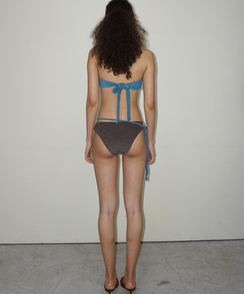 Tteolseutikeulleob Terry Bikini (Brown) - Basic Bottom