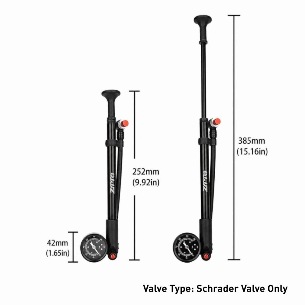 Portable Bicycle Shock Pump Bike Suspension Pump  Road Bike Maintenance