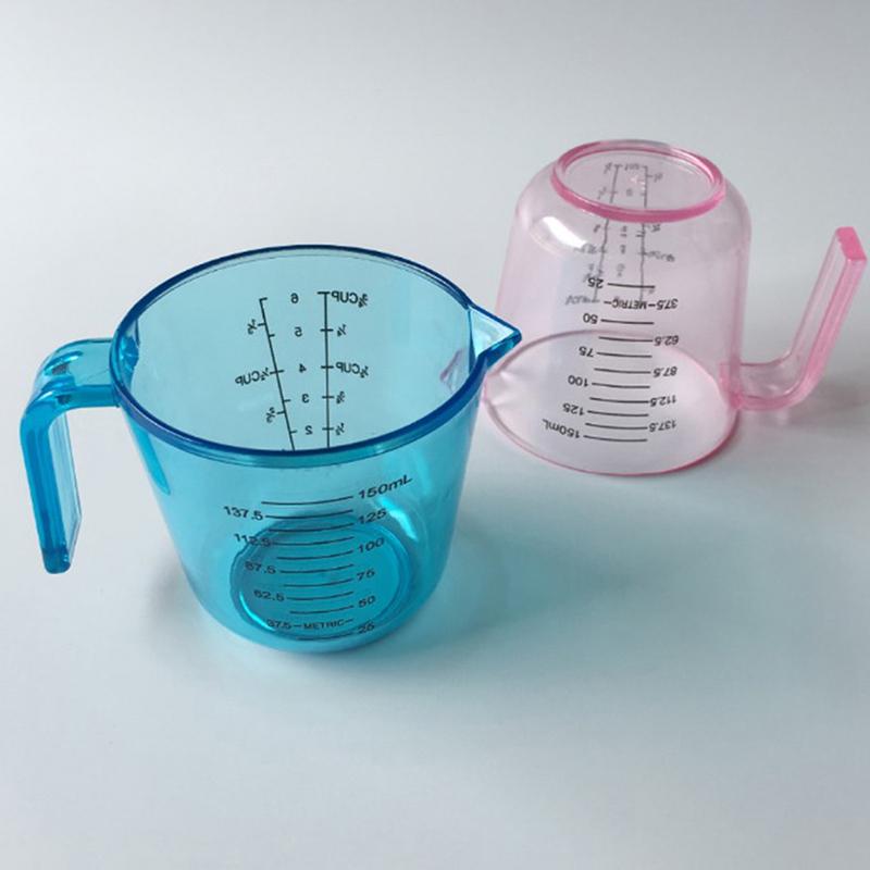 150Ml Plastic Clear Measuring Cup Handle Liquid Pour Spout Home Kitchen Tools
