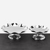 304 Stainless Steel Tall Luxury Home Candy Snack Dish Metal Party Club Cake Fruit Storage Decoration Tray Cake Cookies Plate